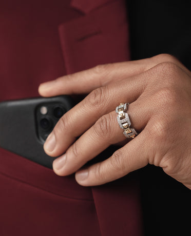 BRIGGS Two-Tone Gold Ring with 0.70ct Diamonds