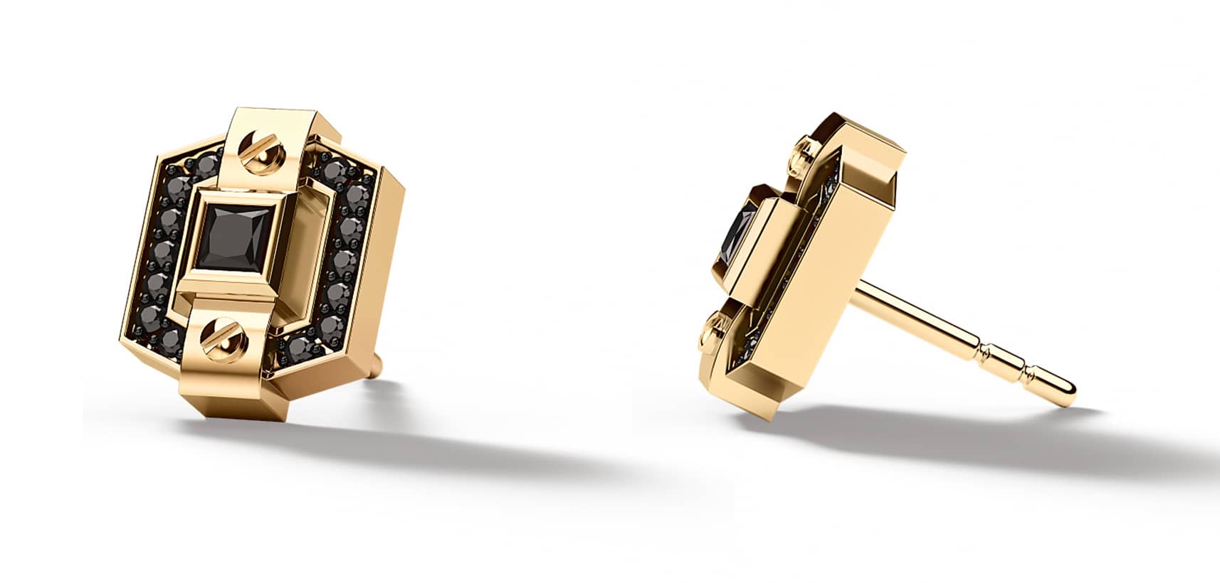 Black Diamond Earrings for Him and Her