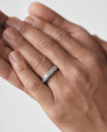 FRANKLIN Comfort Fit Gold Ring with 0.50ct Diamonds