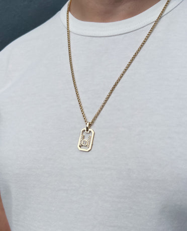 LA PAZ Pendant in Gold with 0.25ct Diamonds