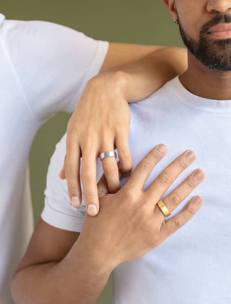 Classic Wedding Matching Ring Set for Men