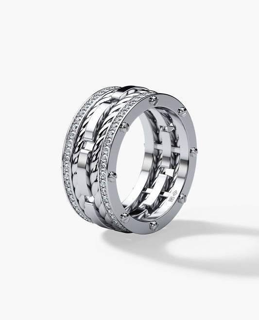 ROPES Gold Ring with 1.05ct Diamonds