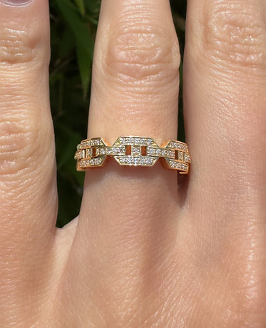 BRIGGS Gold Ring with 0.24ct Diamonds