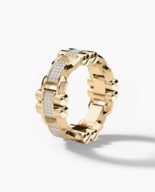 MOSS Gold Ring with 0.40ct Diamonds