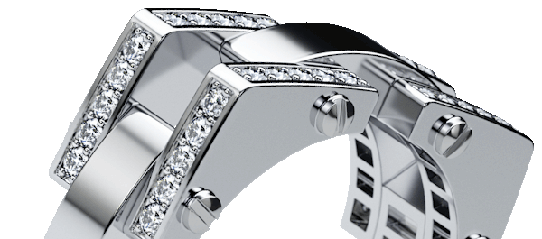 Bingham Gold Square Rings For Him & Her