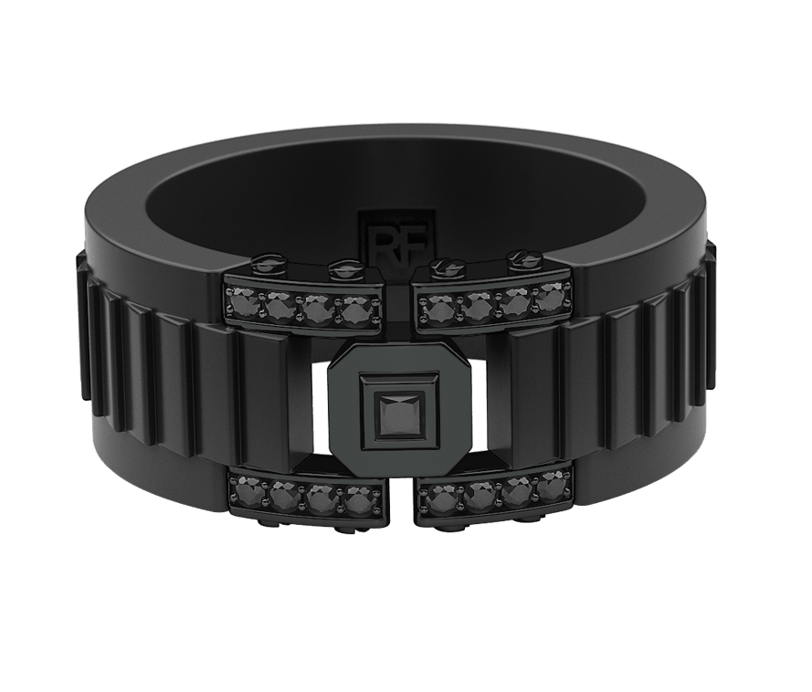 Silicone Ring & Black Gold Ring