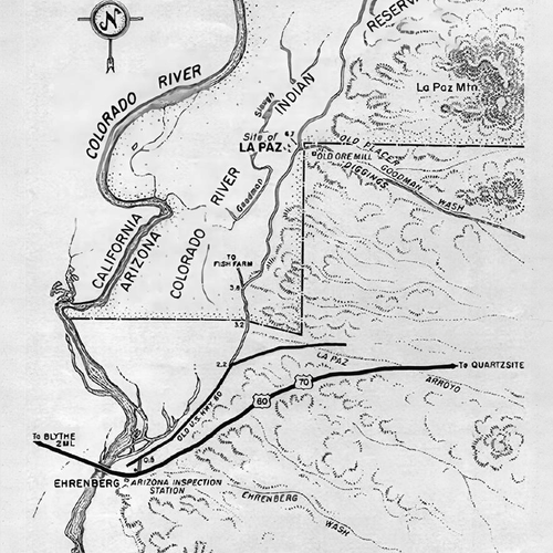 Map of the La Paz Gold Mine