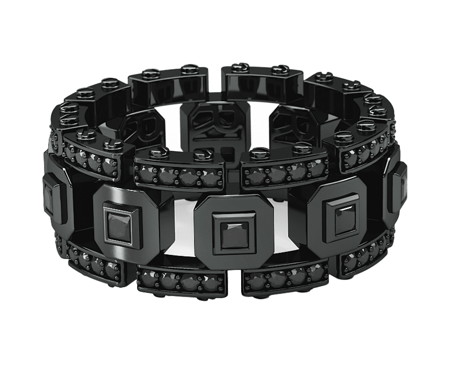 Black Gold Wedding Ring for Men