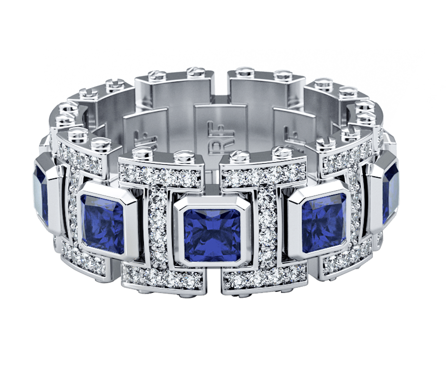 Blue Sapphire Ring in Gold